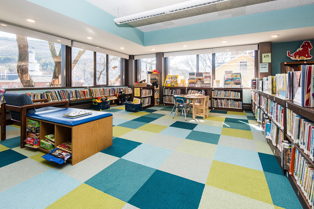Brooks Memorial Library - built by GPI Construction Inc. Vermont's leading commercial construction builders - kids room